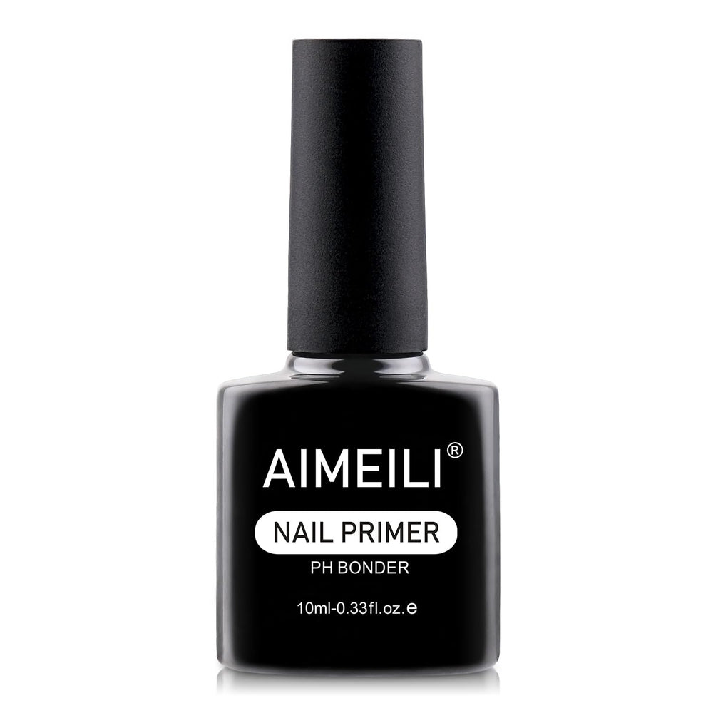 AIMEILI primer de preparación para uñas, botella en primer plano con adherencia rápida
