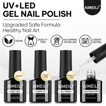 AIMEILI Primer de uñas: facilita fijación entre uña y gel.