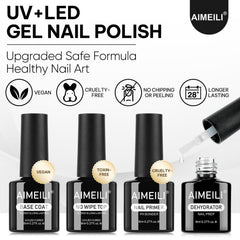 AIMEILI Primer de uñas: facilita fijación entre uña y gel.