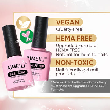 AIMEILI Top Coat brillo duradero para un acabado liso