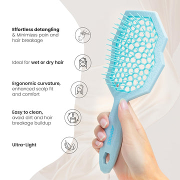 AIMIKE cepillo desenredante ergonómico con mango cómodo