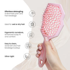 AIMIKE Glacier rosa detalle de puntas flexibles que reducen tirones.