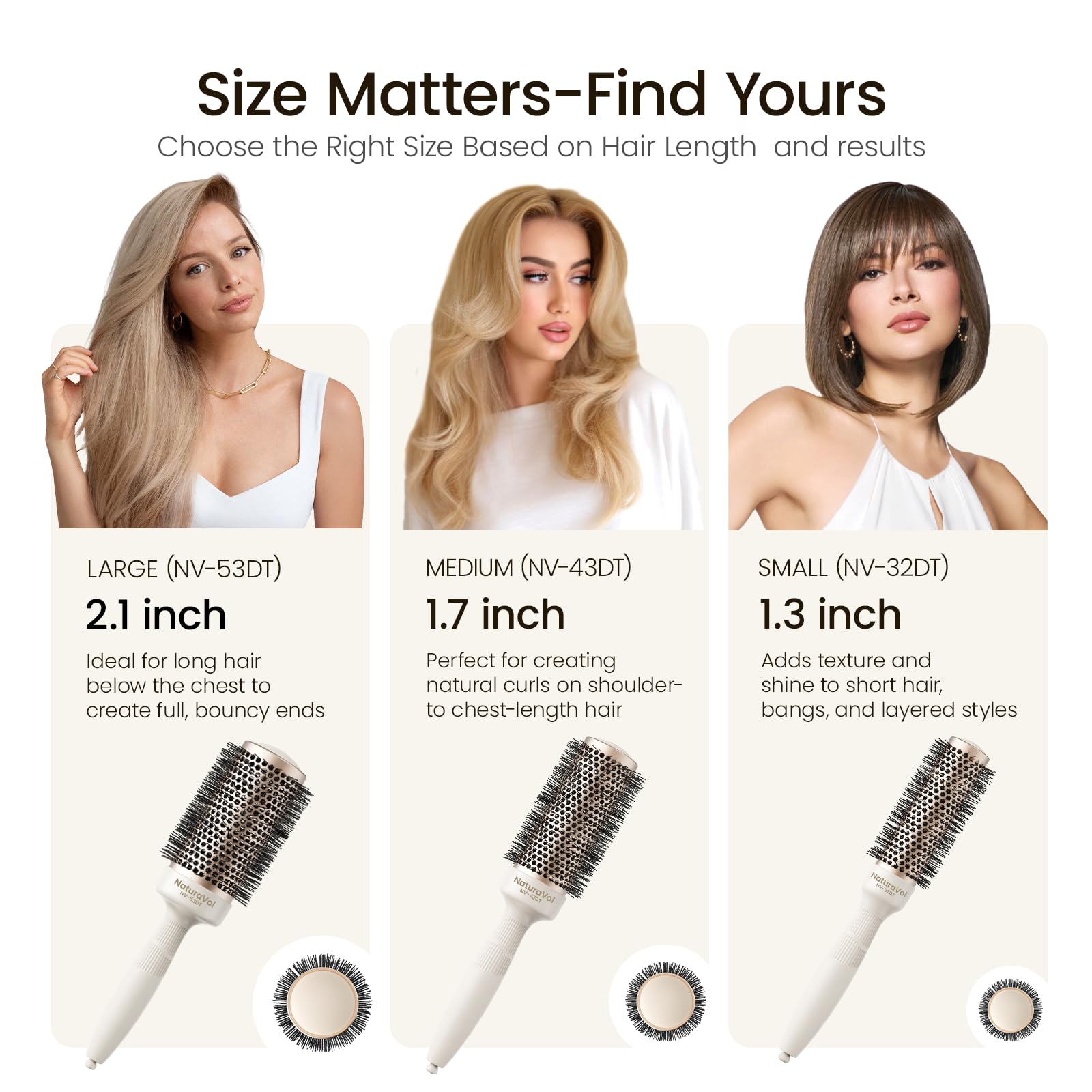 AIMIKE cerdas nylon resistentes al calor para agarre suave sin tirar del cabello