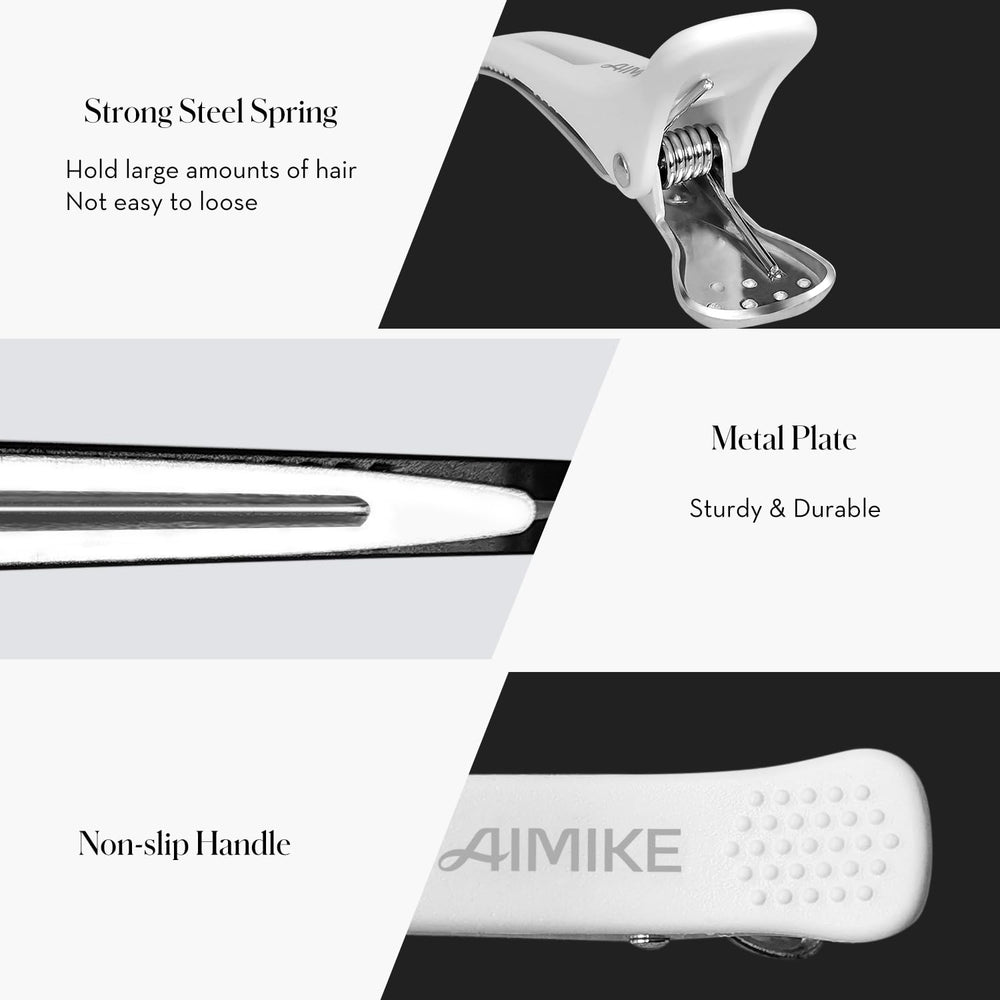 Pinza AIMIKE para seccionar el cabello con acabado profesional