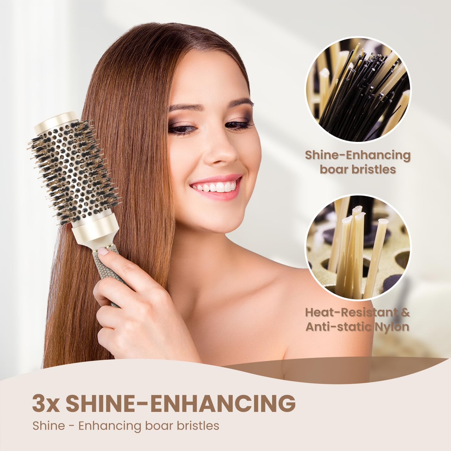 Curvas suaves y volumen con AIMIKE para cabello medio a largo