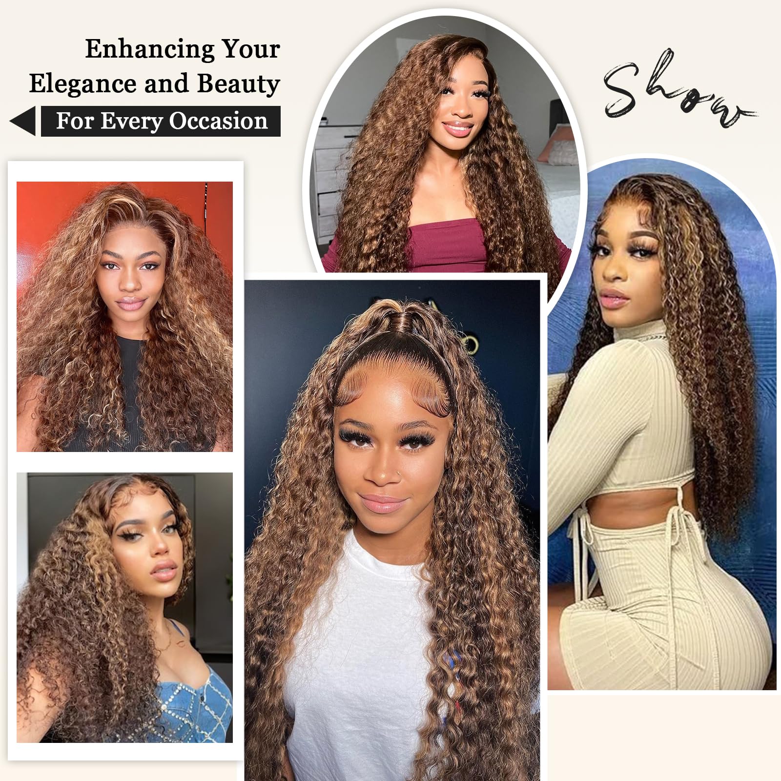 Aimqueen versatile wig for weddings, parties, and daily wear.