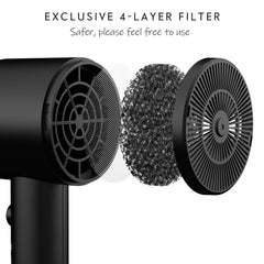 Aina tecnología iónica avanzada para reducir frizz y brillo.