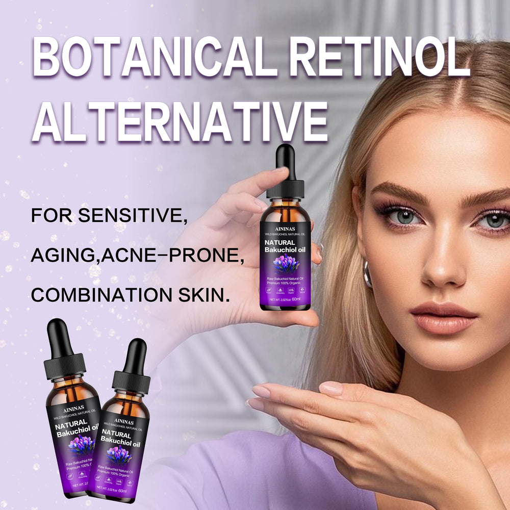 AIninas Bakuchiol Aceite: textura ligera que se absorbe rápido para uso diurno.