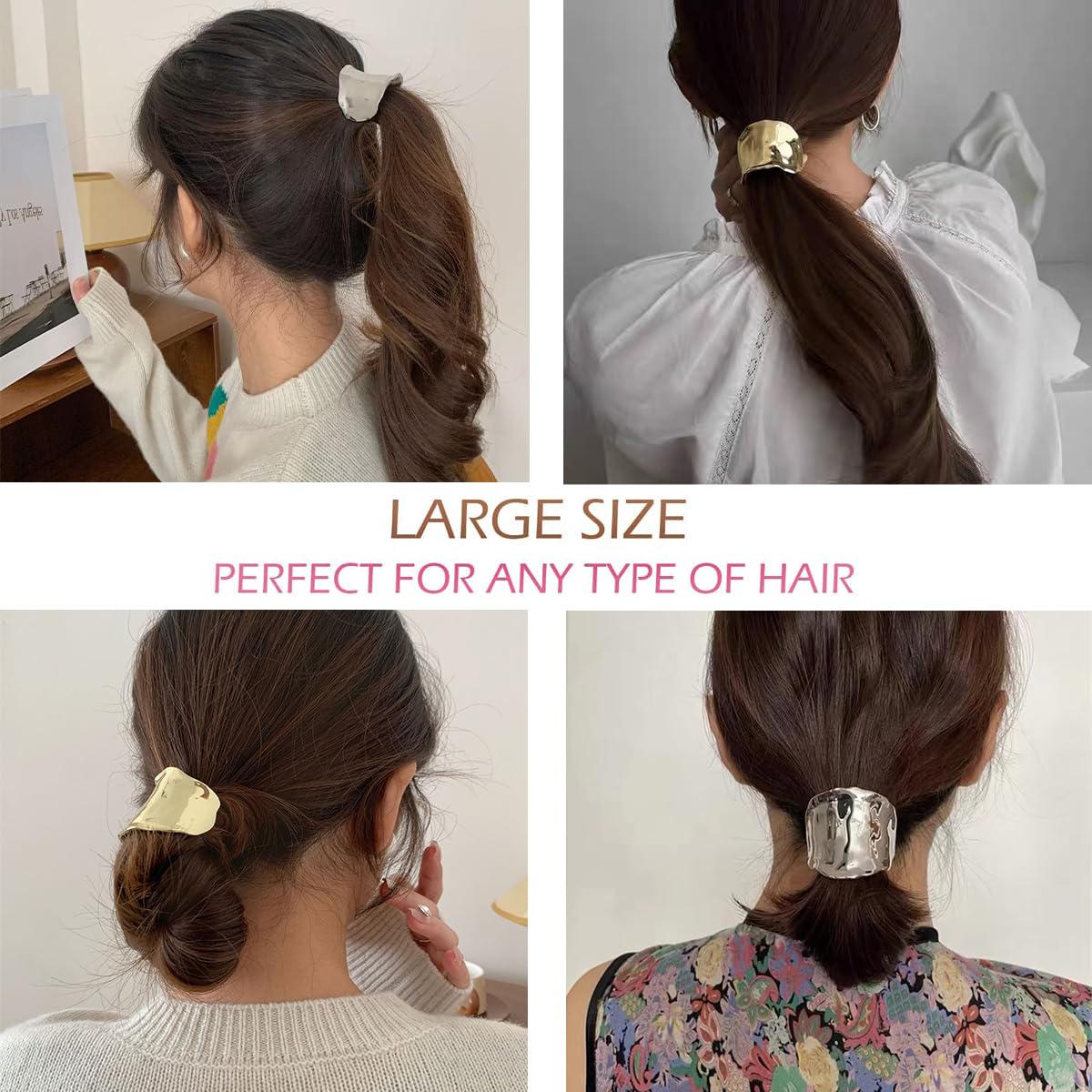 Looks de fiesta con pinzas Ainvhh para un cabello sujeto con estilo.