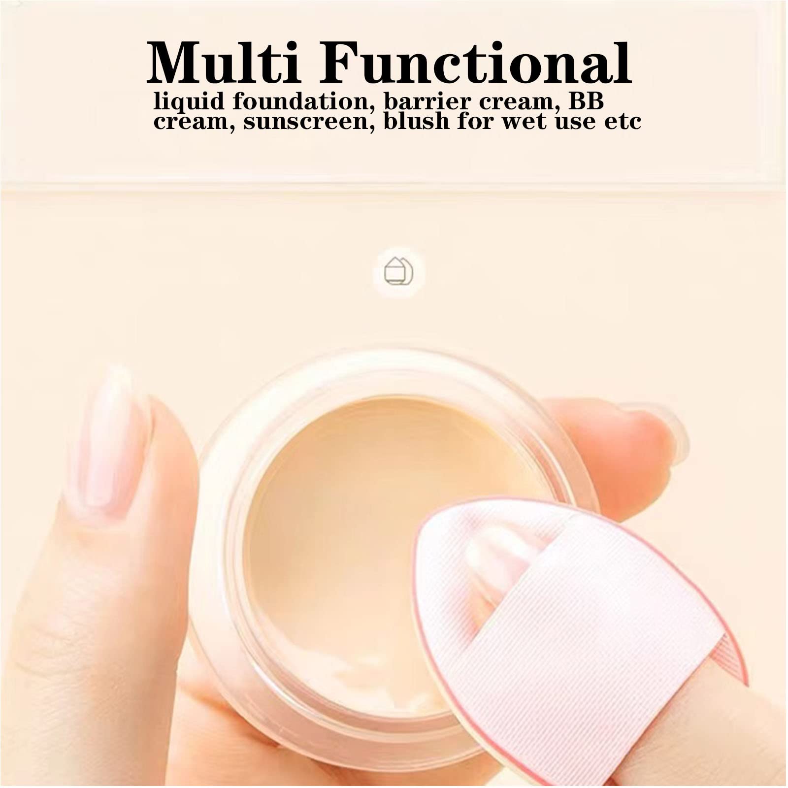 Ainvhh mini puff despunte maquillaje: aplica sombras y correctores con precisión