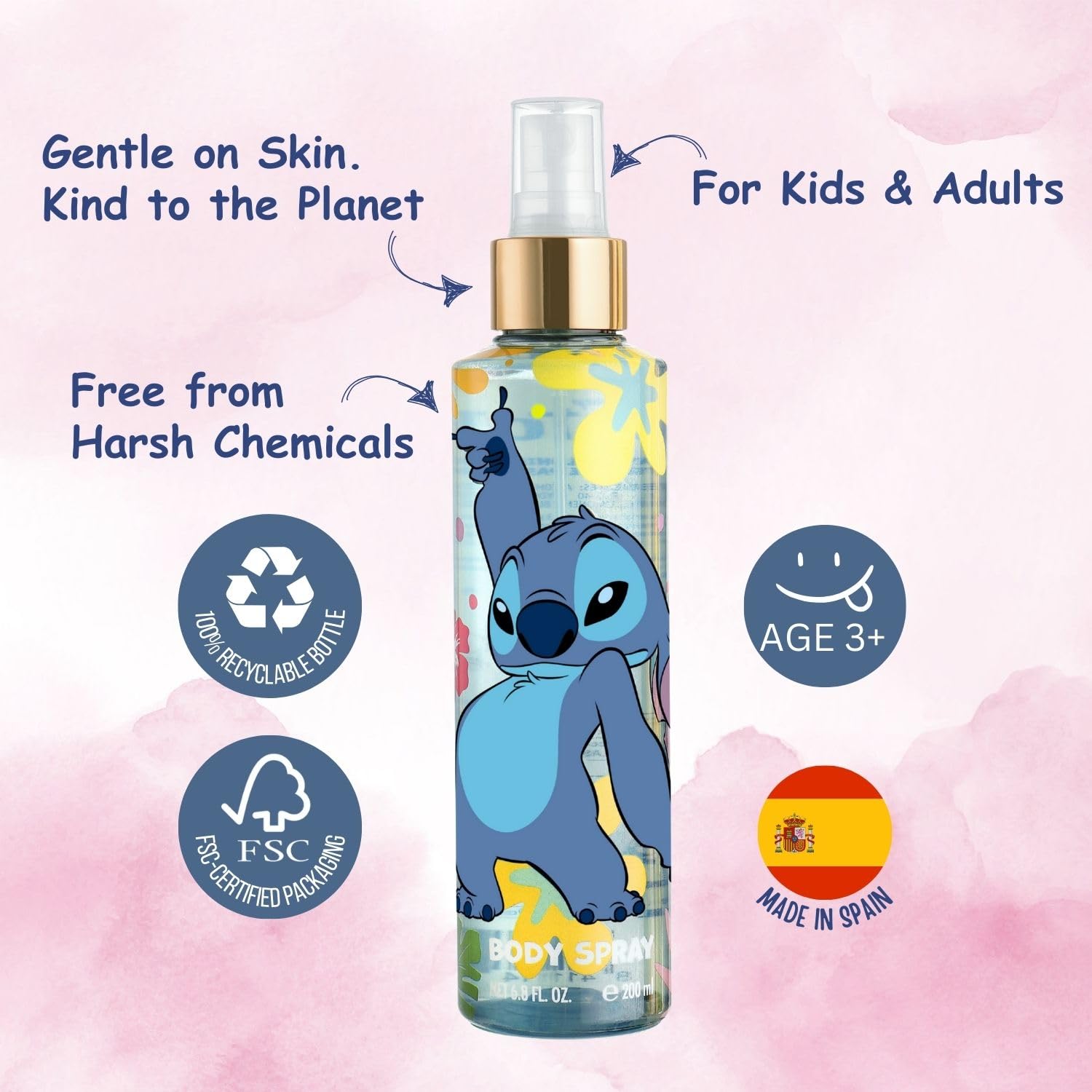 Air-Val Disney Stitch Bruma Corporal aplicación en la muñeca para un aroma ligero