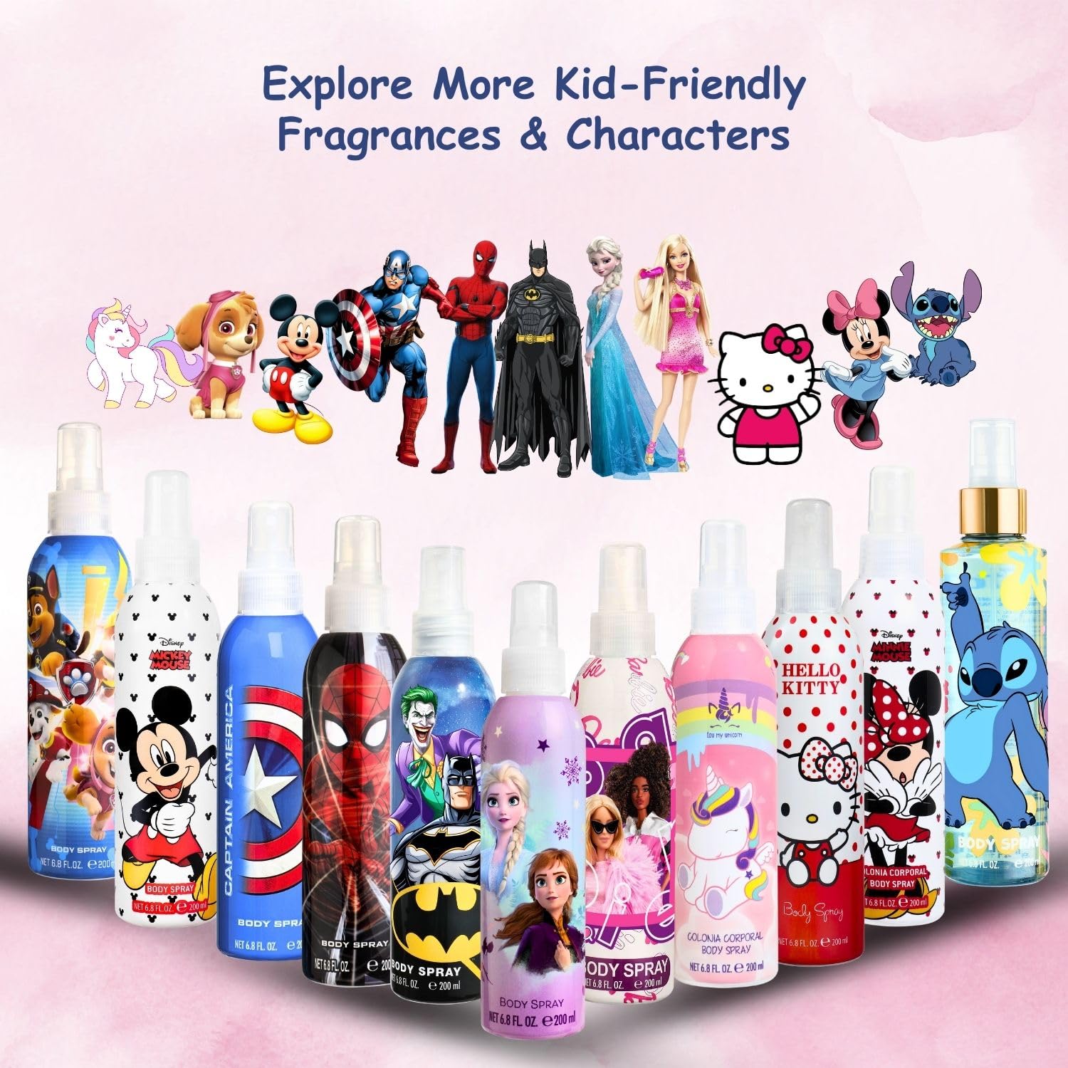 Air-Val Disney Stitch Bruma Corporal uso diario, fragancia fresca y fácil de aplicar