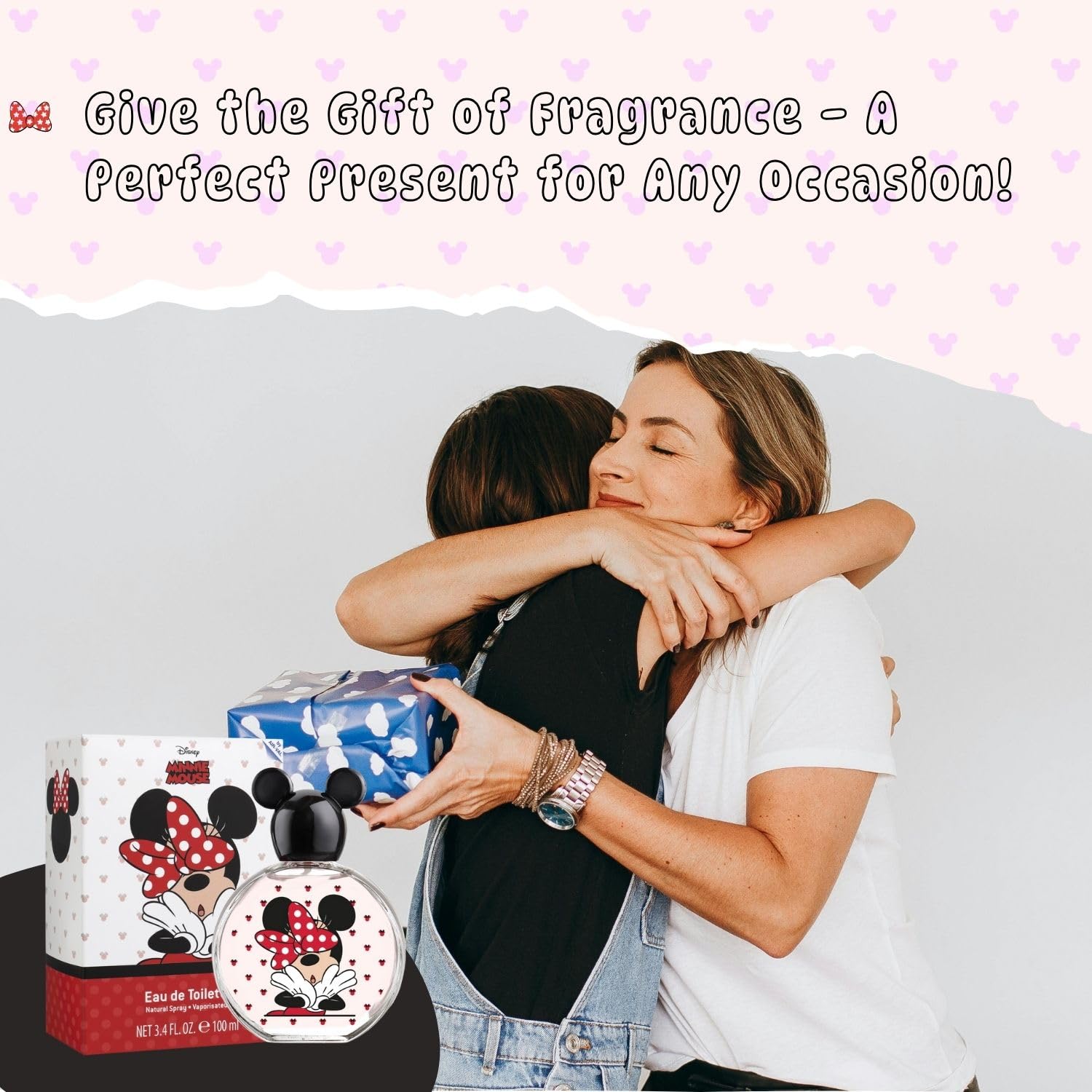 Air-Val Minnie Mouse EDT: presentación de 100 ml ideal para viajes y mochilas.