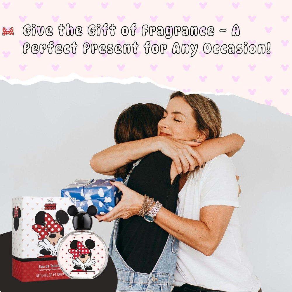 Air-Val Minnie Mouse EDT: presentación de 100 ml ideal para viajes y mochilas.