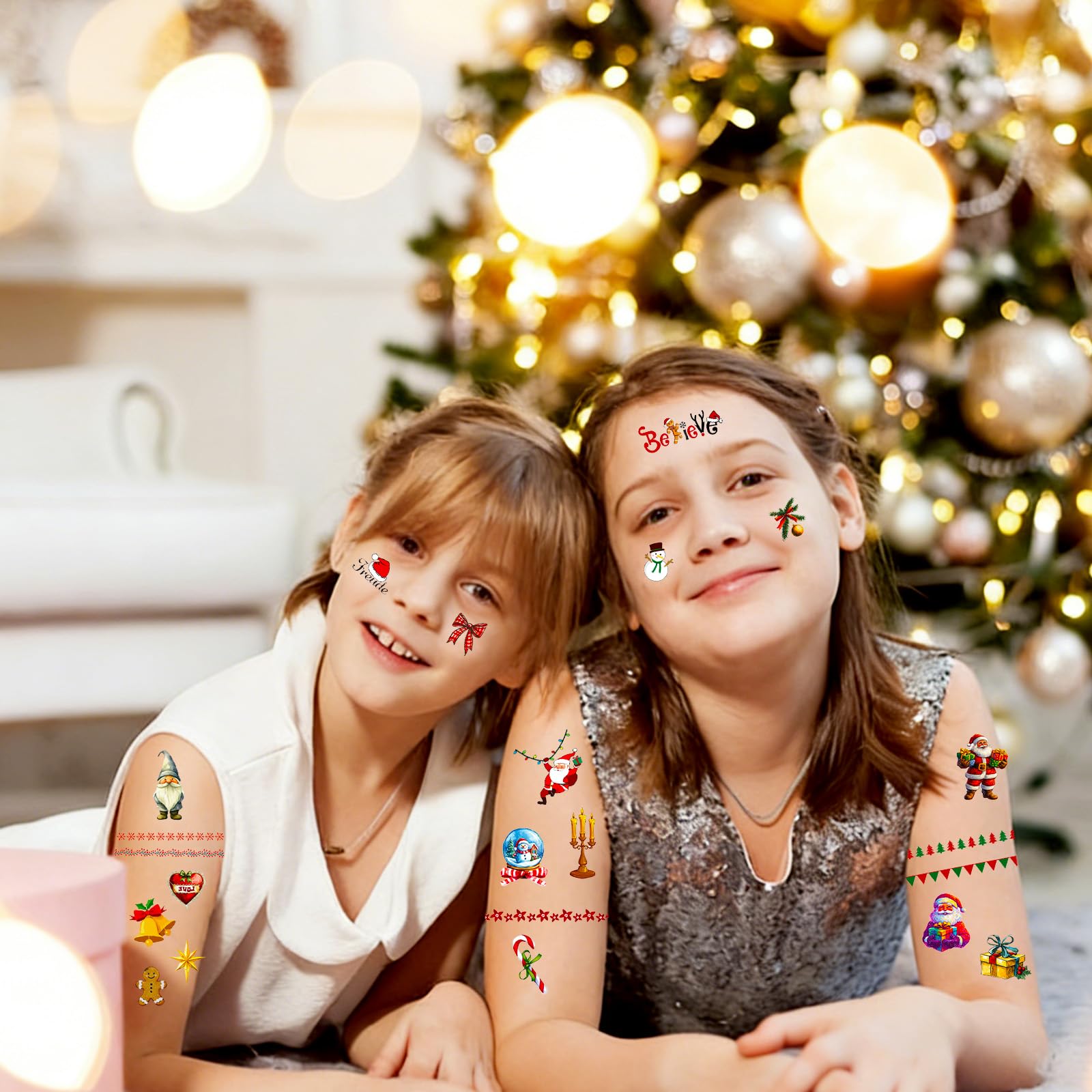 Tatuajes de Santa Claus AIRNOGO, perfectos como regalo sorpresa.