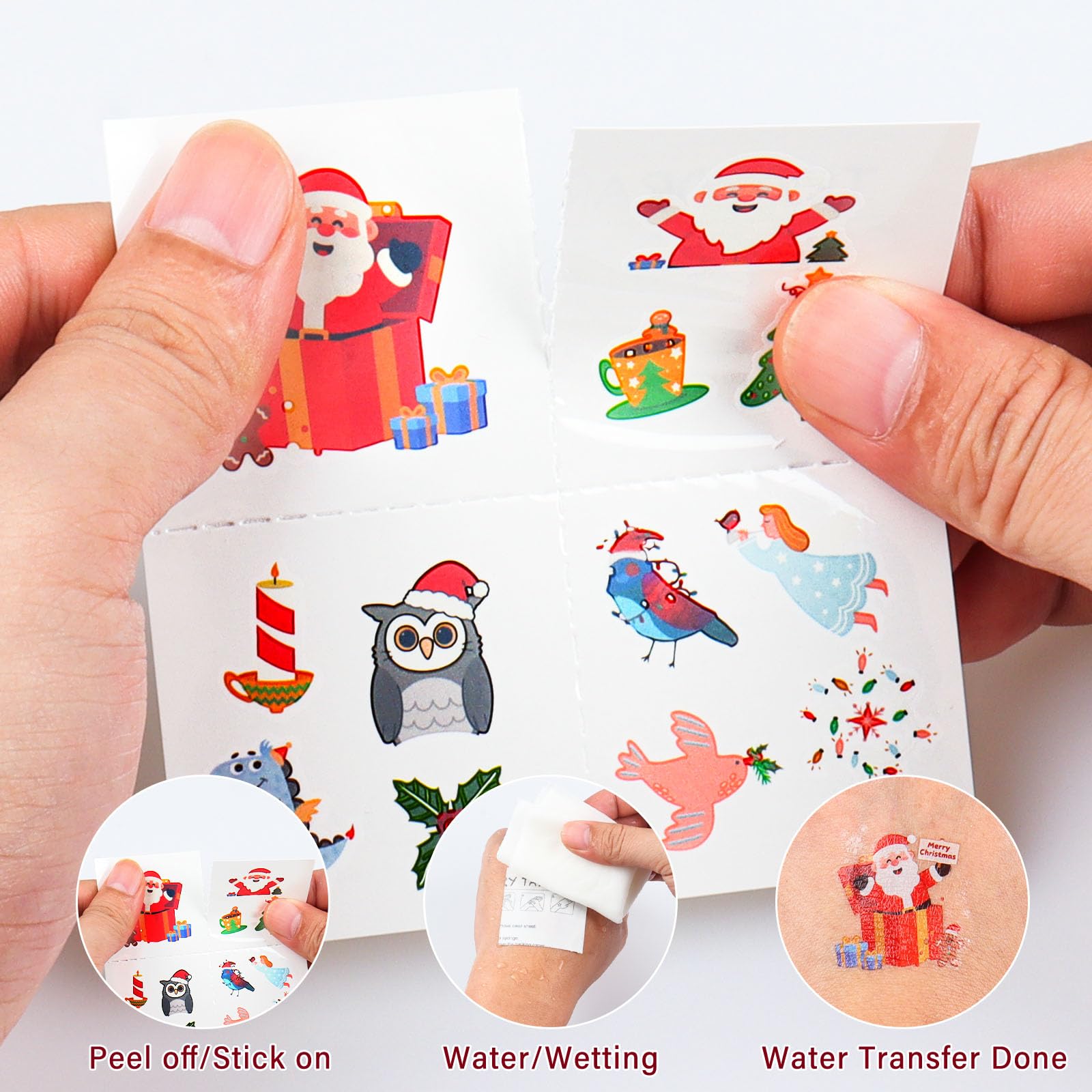 Tatuajes AIRNOGO reno, diversión segura para fiestas infantiles.