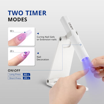 AirSee lampara UV mini con bateria recargable de 300 mAh