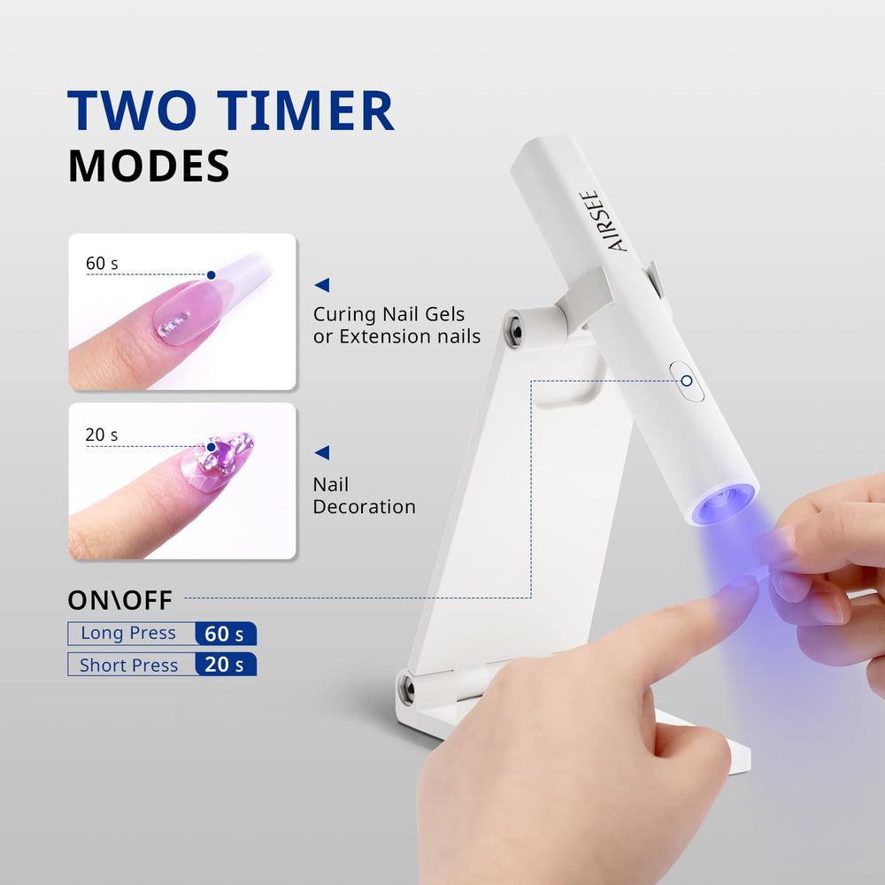 AirSee lampara UV mini con bateria recargable de 300 mAh