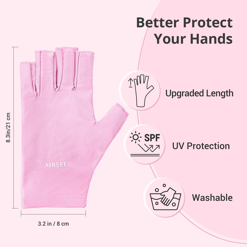 AIRSEE guantes UV lavado fácil se lavan sin perder protección UV.