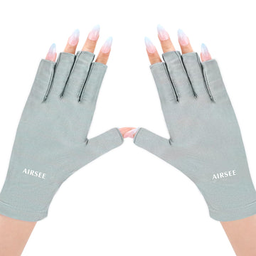 AirSEE guantes UV para manicura protegen la piel durante la sesión.