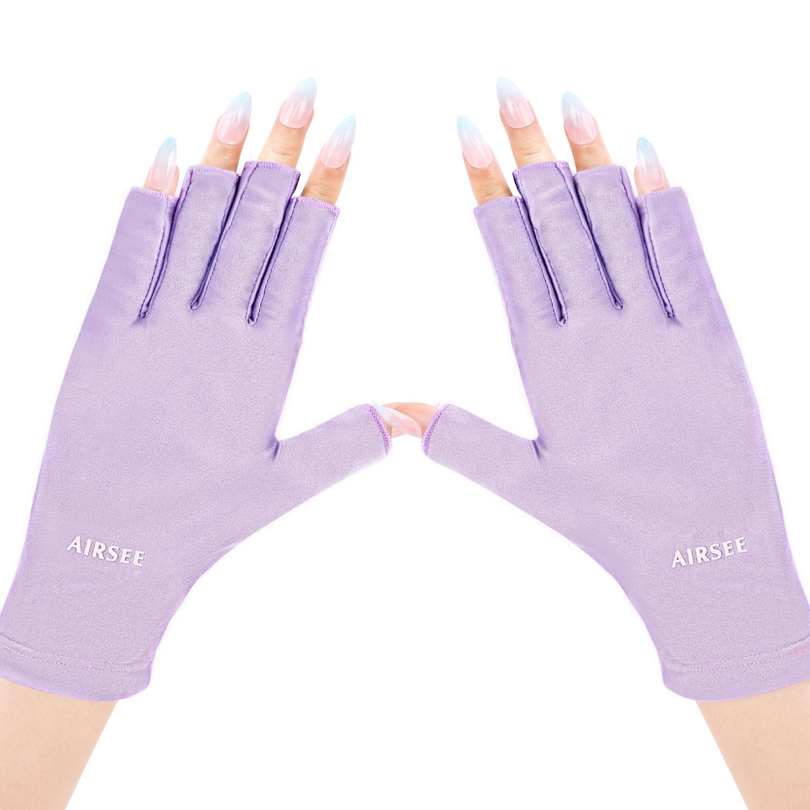 AIRSEE guantes UV para manicura, protección de piel durante la lámpara UV