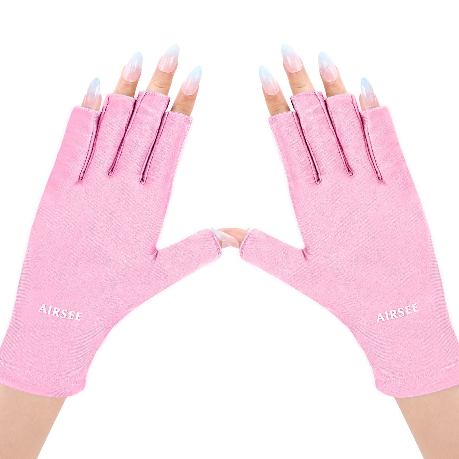 AIRSEE guantes UV para manicura protegen la piel durante la sesión de manicura.