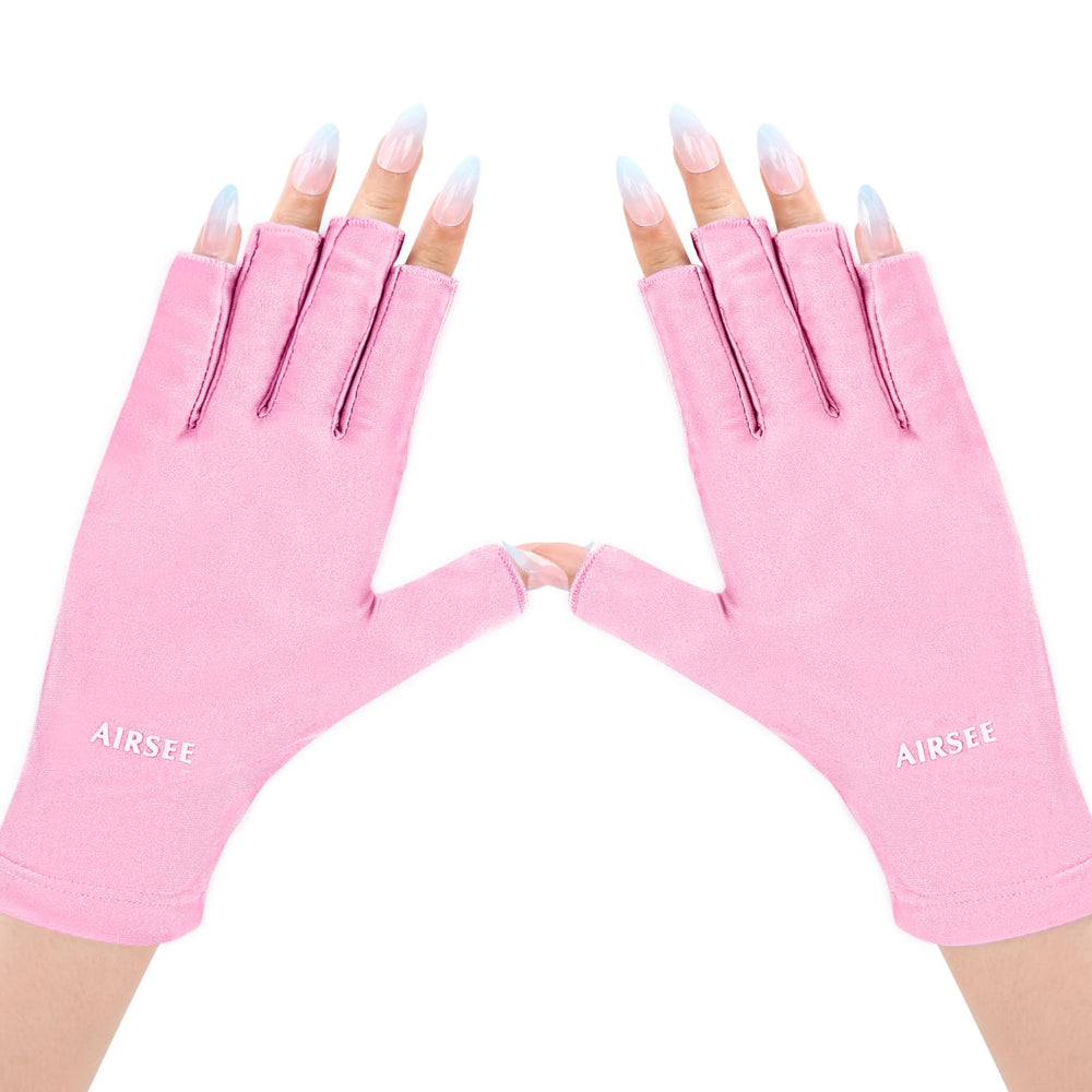AIRSEE guantes UV para manicura protegen la piel durante la sesión de manicura.