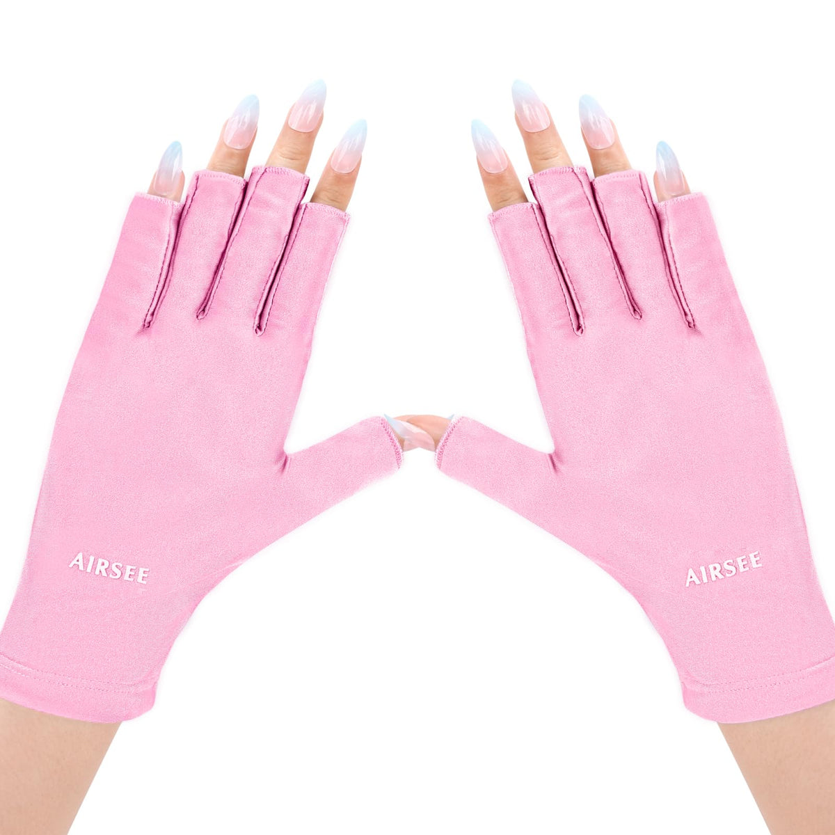 AIRSEE guantes UV para manicura protegen la piel durante la sesión de manicura.