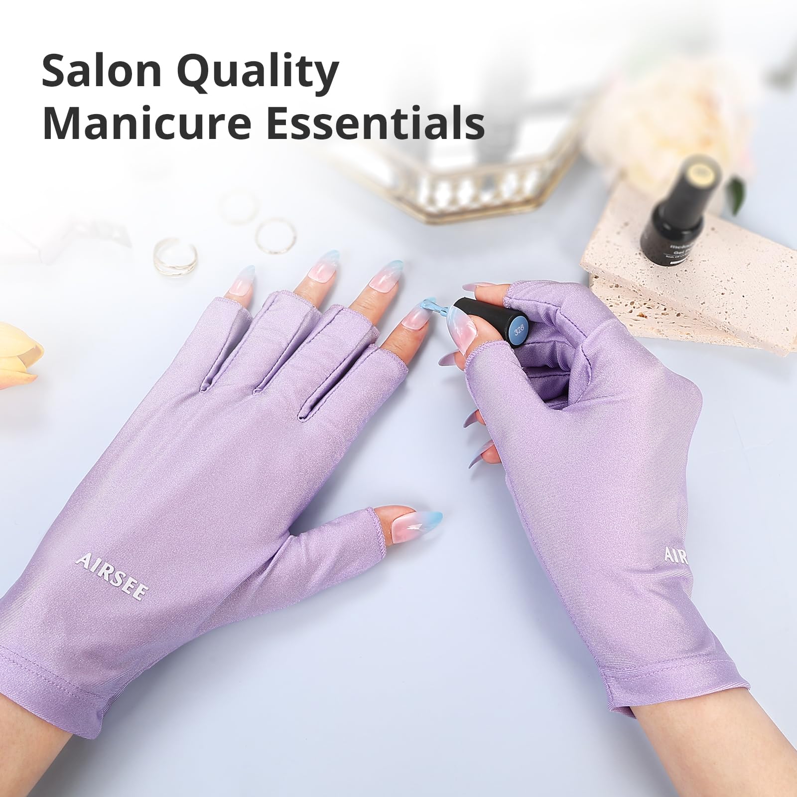 Guantes UV multifuncionales ideales para manicura y actividades al aire libre