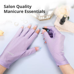 Guantes UV multifuncionales ideales para manicura y actividades al aire libre