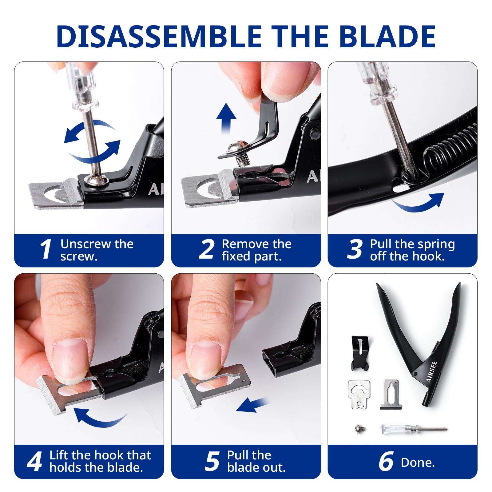 AIRSEE kit completo de manicura para uso doméstico o profesional