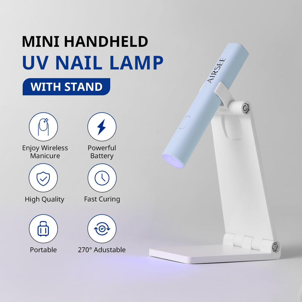 Airsee Lámpara UV mini con batería integrada para uso sin cables.