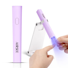 AIRSEE Mini lámpara UV con soporte abierto para curado rápido de uñas