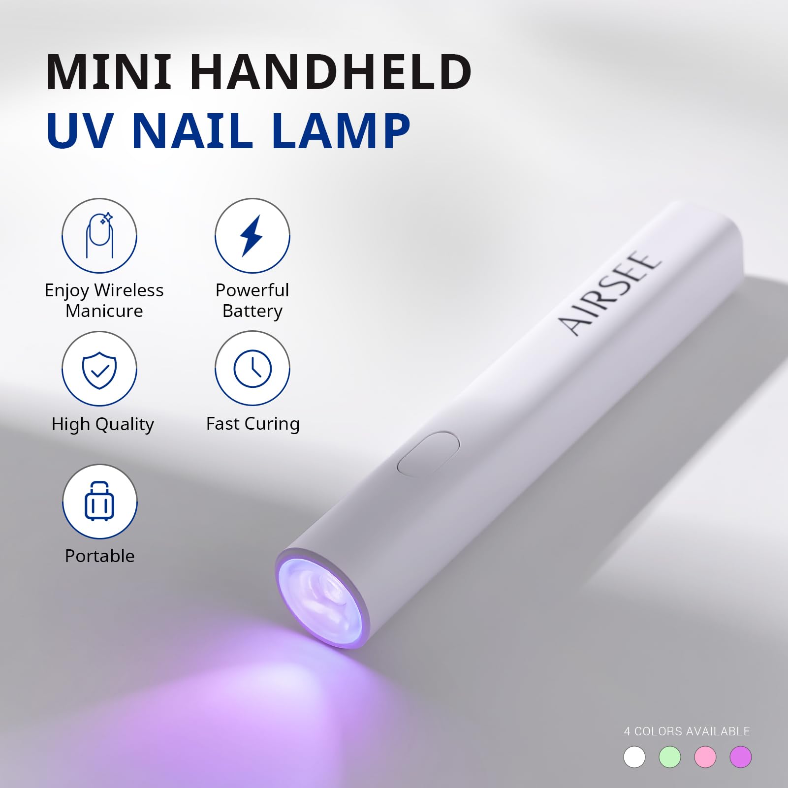 Airsee Mini: luz UV de alta eficiencia para curado rápido de esmaltes