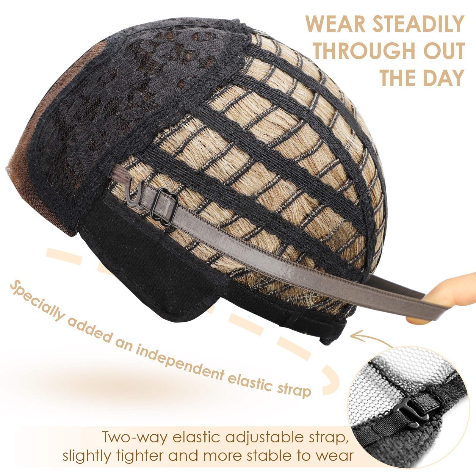 AISI HAIR breathable ultra-light cap supports all-day comfort