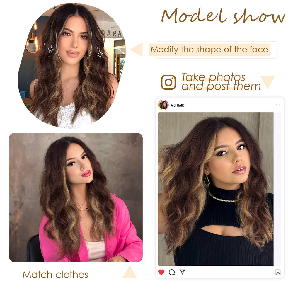 AISI HAIR fibras sintéticas resistentes al calor hasta 150°C para peinados versátiles.