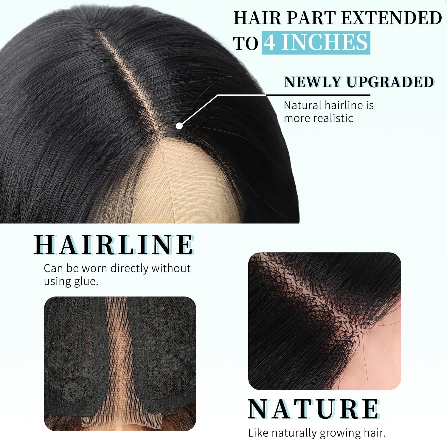 AISI HAIR peluca con cap interior suave para ajuste cómodo.