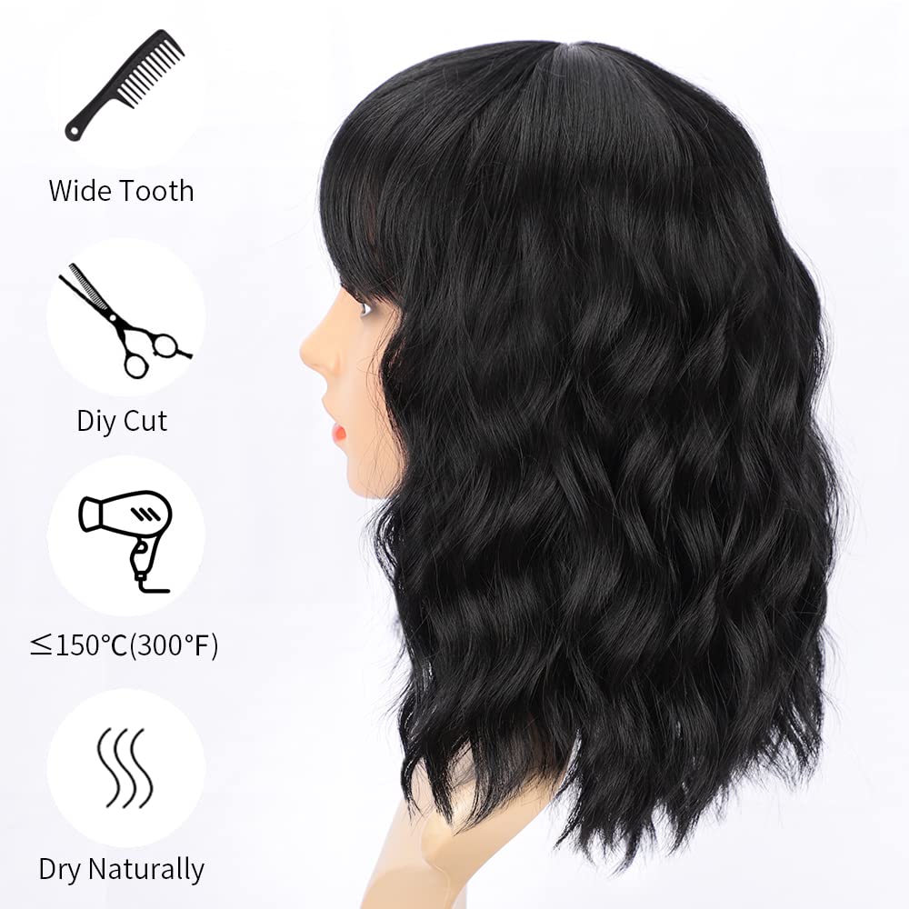 Peluca AISI HAIR textura sintética resistente al calor para peinados diarios
