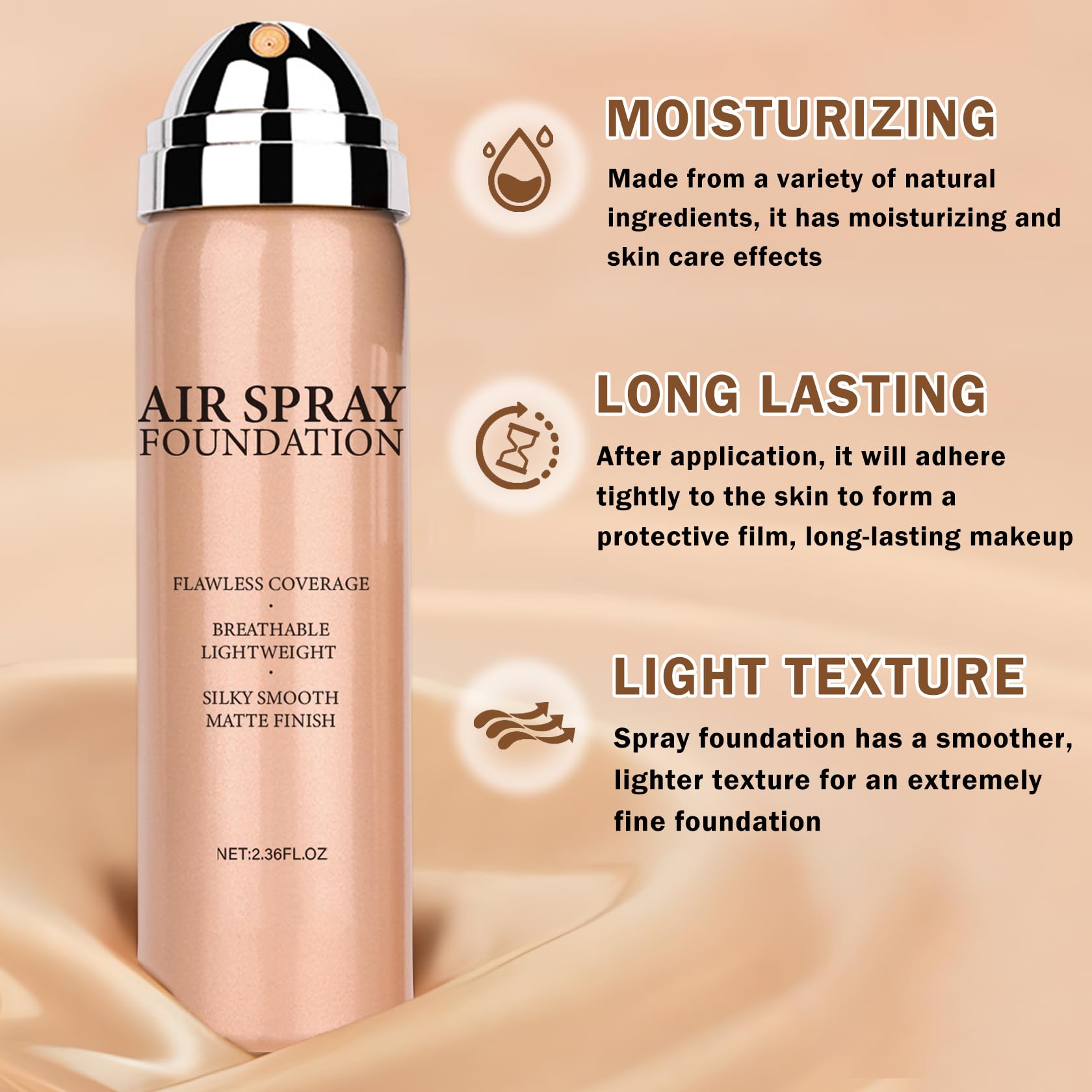 AIUEO Magic Minerals lightweight formula suited for all-day wear