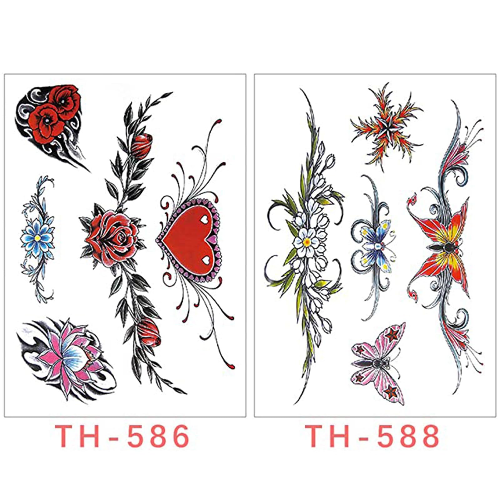 Tatuajes temporales Aivoch para fiestas y sesiones de fotos.