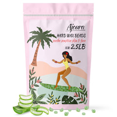 Ajoura Aloe hard wax beads 2.5 lb pack for full-body waxing at home