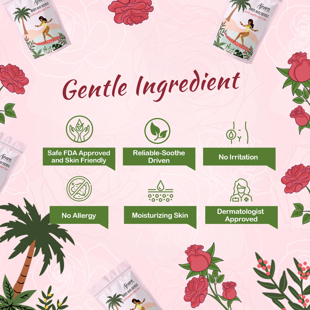 Cera rosa para cuerpo completo, uso en casa sin cita.