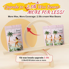 Ajoura hard wax beads for sensitive skin with coconut oil.
