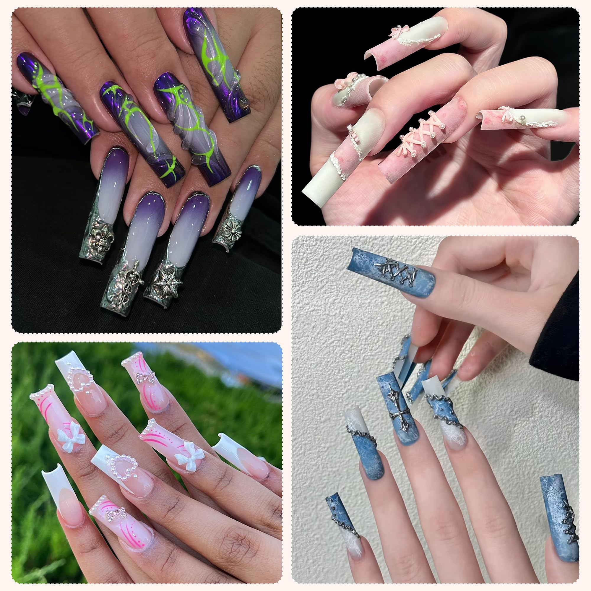  AKA Unicorn base adhesiva para uñas, soporte estable para postizas.