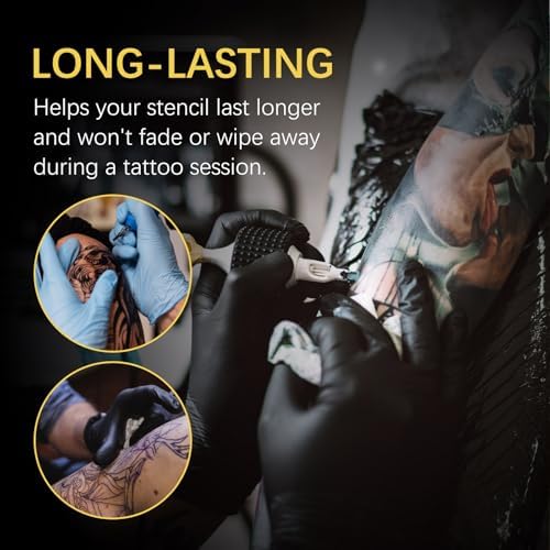 Akareni gel de plantilla para tatuajes, uso profesional, patrones nítidos y duraderos.