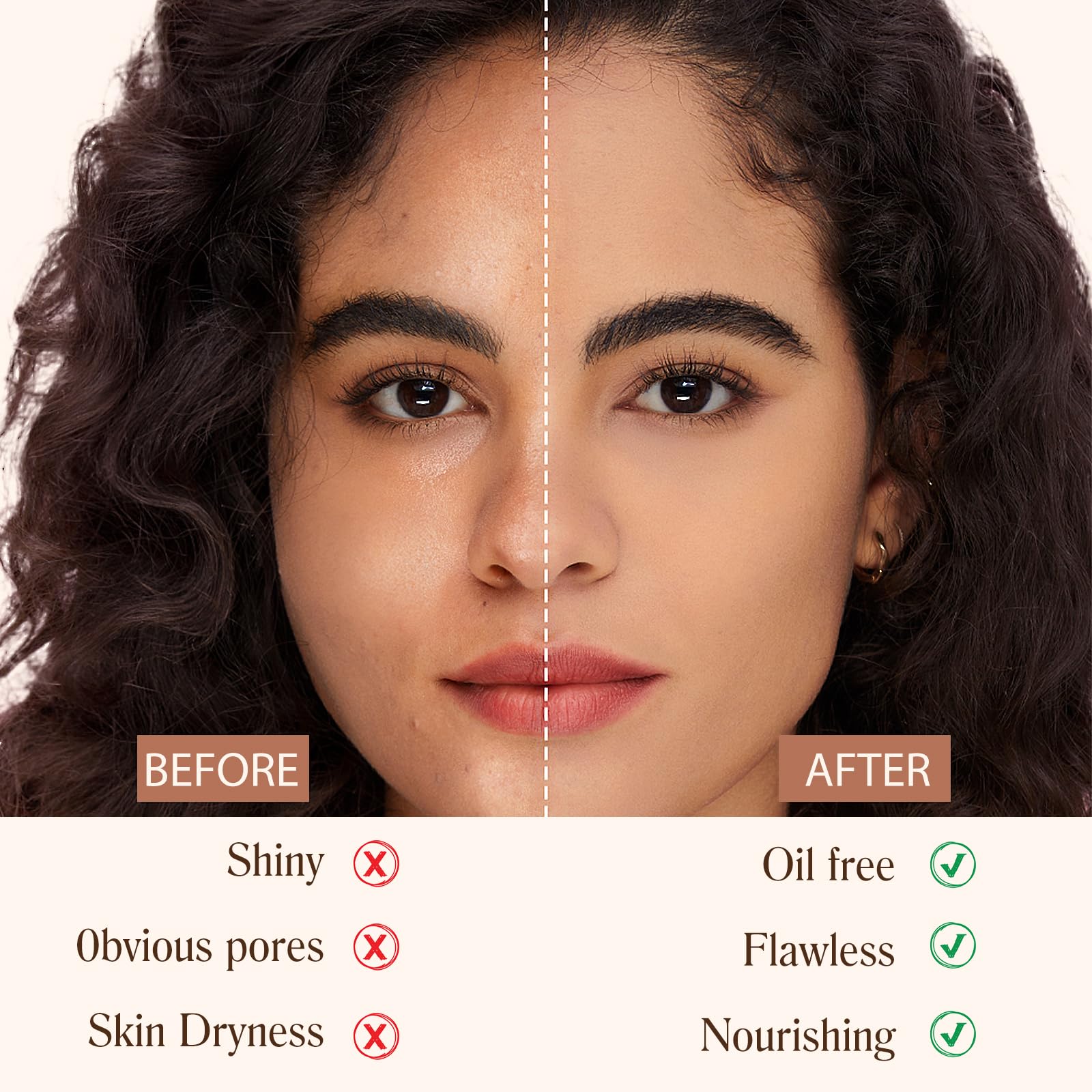 akareni SPF50+ protege la piel con cobertura ligera a media.