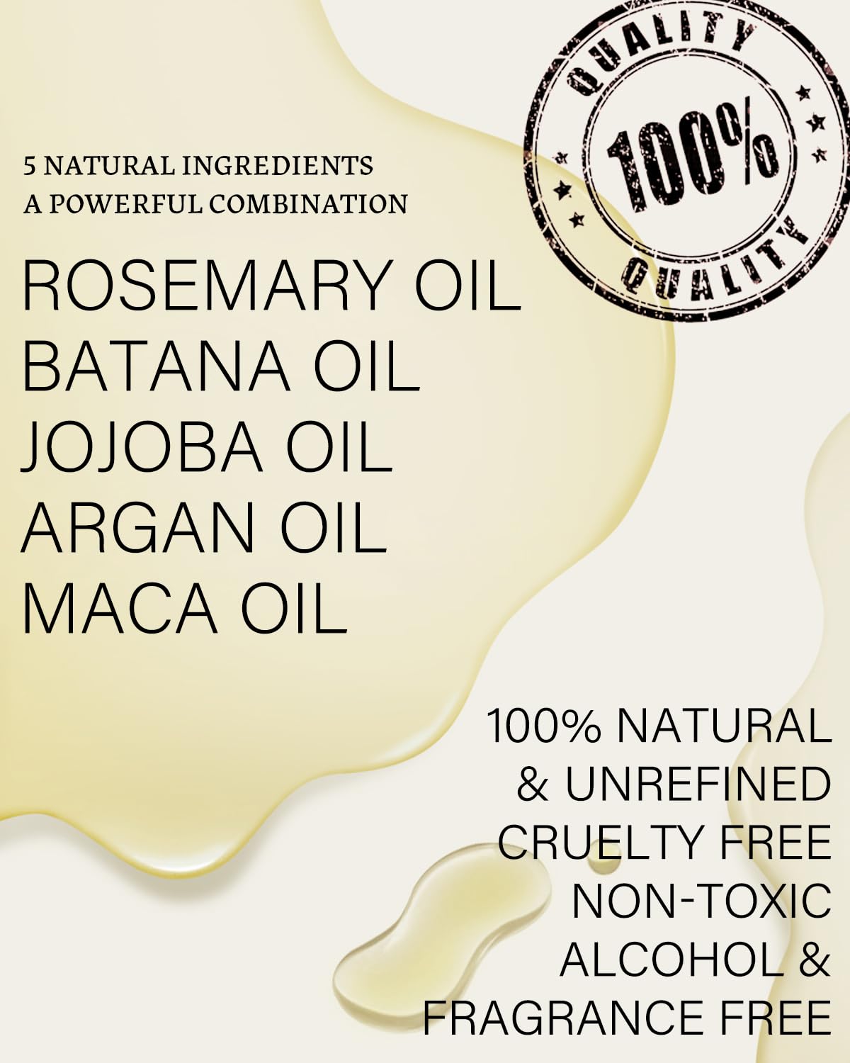 AKBAN Batana: aceite nutritivo para cuero cabelludo, botella y gotero