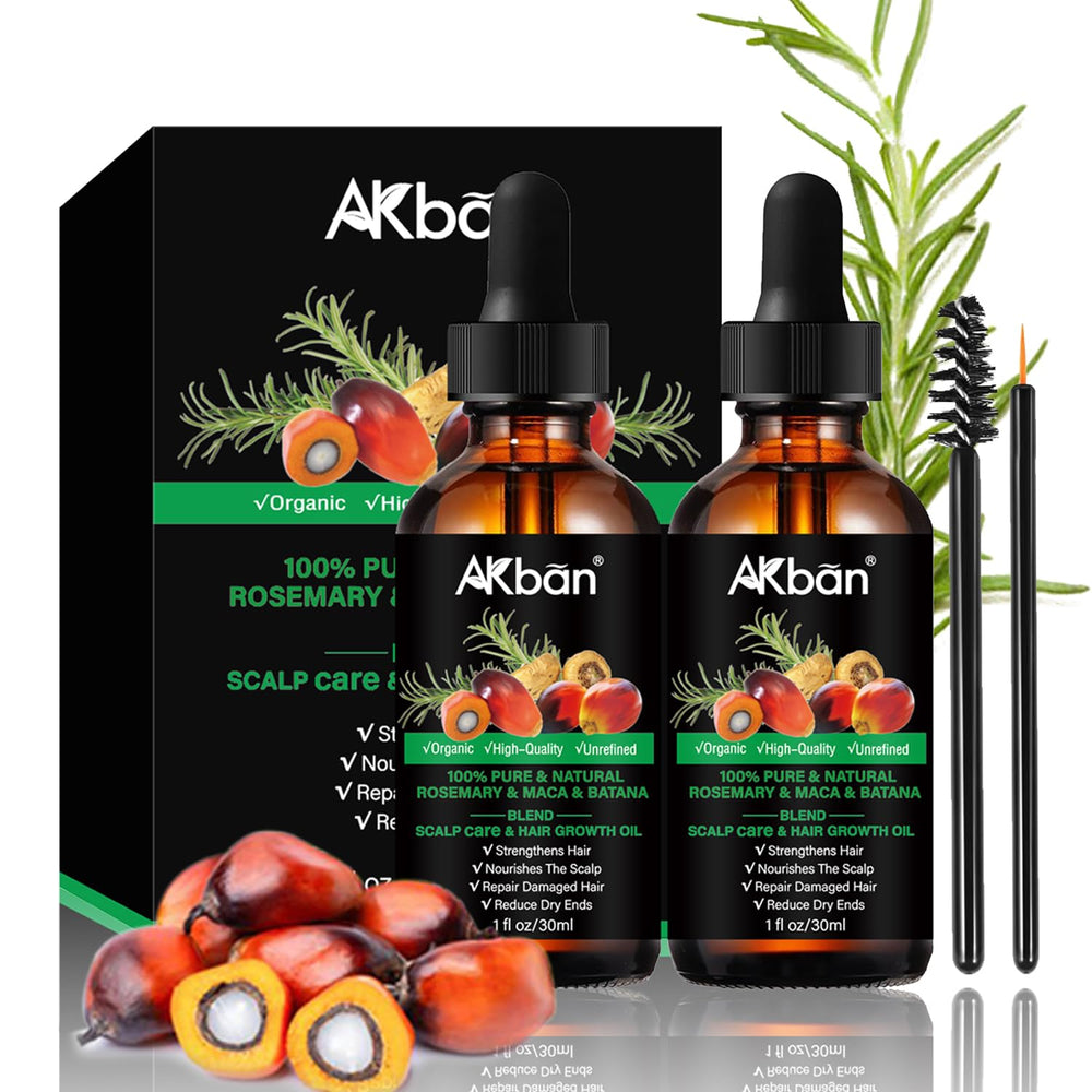 AKBAN Batana: aceite para crecimiento capilar, visual del frasco con gotero