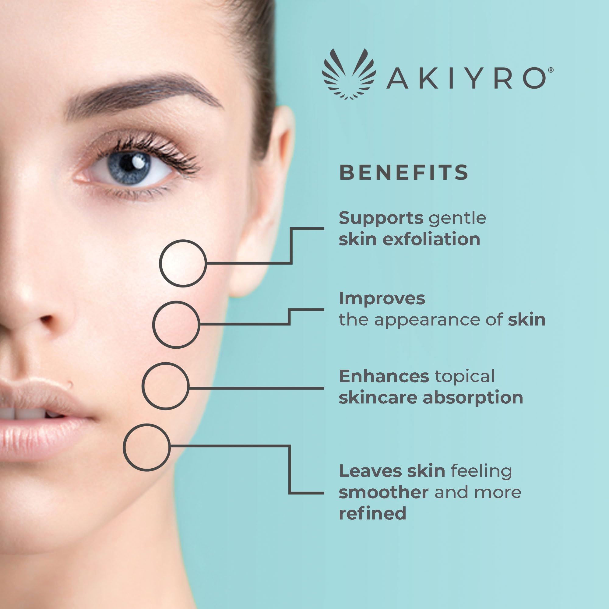 AKIYRO Derma Roller 0,30 mm sur le cuir chevelu, routine capillaire plus efficace.