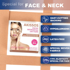Akissos parches faciales sin latex cuidan la piel sensible